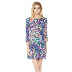 Lilly Pulitzer Sophie dress size Large. Multi Beach Loot. Rare, HTF! NWT!